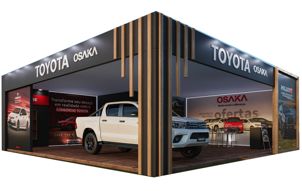 Imagem do stand da Toyota